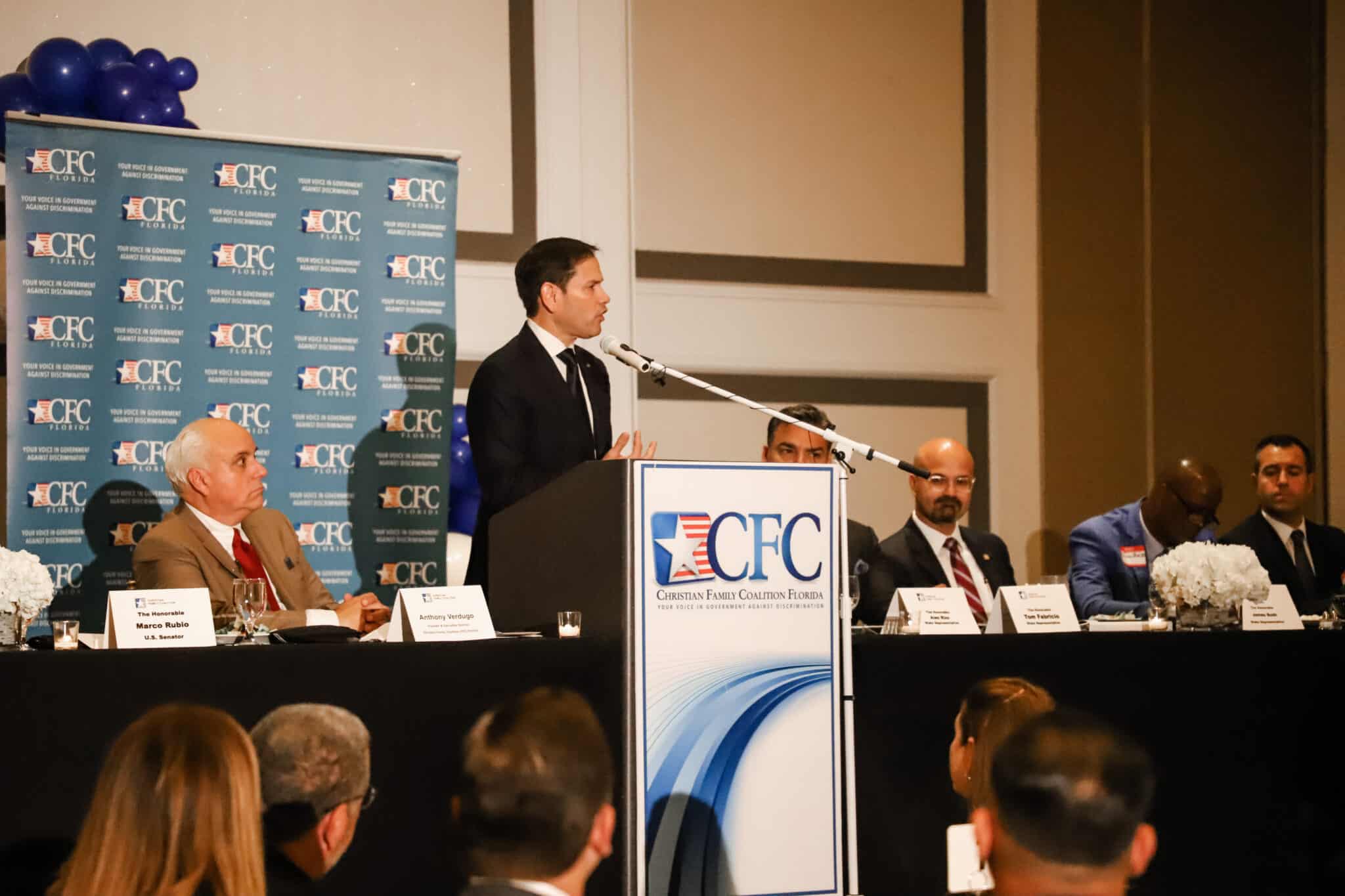 PHOTOS: Marco Rubio Receives The Champion Of Freedom Award From The ...